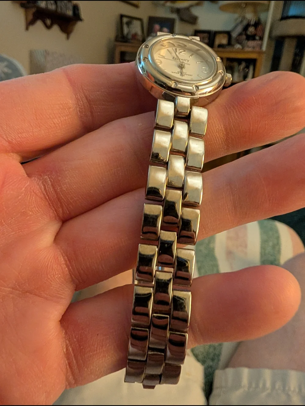 Eternity Silver Women's Quartz Watch - White Dial Water Resistant Brand New Batt